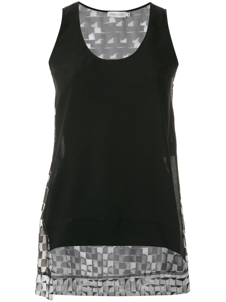 Mara Mac Printed Tank Top - Black