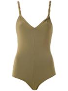 Andrea Marques Twisted Straps Bodysuit - Brown