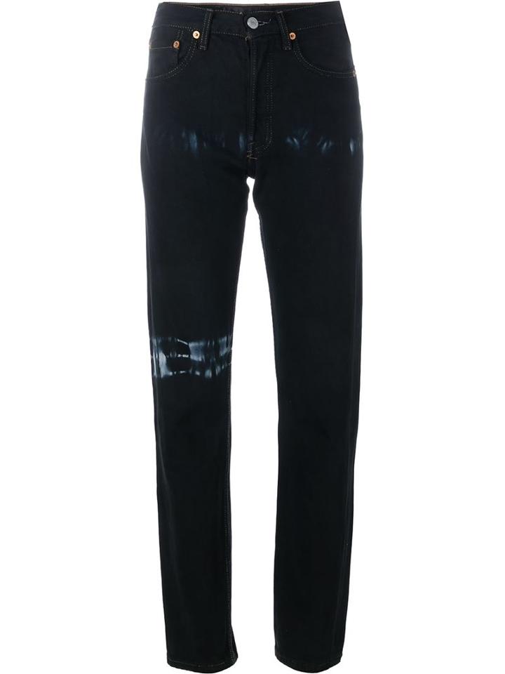 Blackyoto Tie Dye Detail Jeans, Women's, Size: 29, Black, Cotton