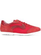 Salvatore Ferragamo Leggero Sneakers, Men's, Size: 7.5, Red, Leather/nylon/rubber