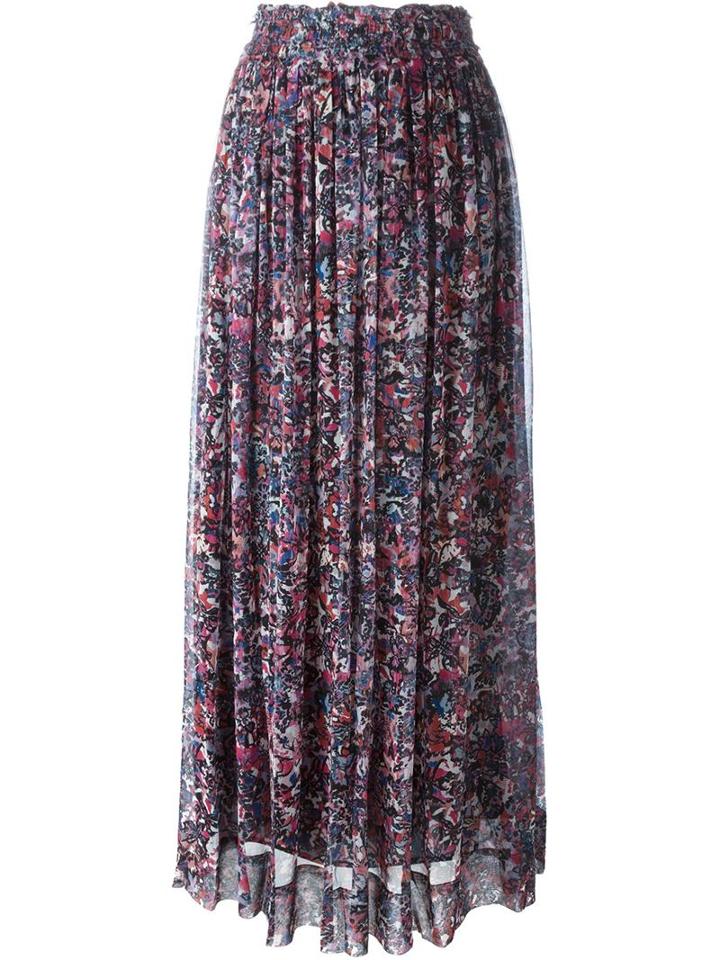 Iro Printed Maxi Skirt, Women's, Size: 36, Silk/polyester/spandex/elastane