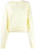 Off-white Crystal Embellished Sweatshirt - Yellow