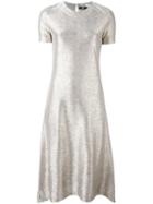 Ps By Paul Smith Metallic (grey) Dress, Women's, Size: 38, Polyester/silk
