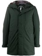 Save The Duck Faux-fur Lined Parka Coat - Green