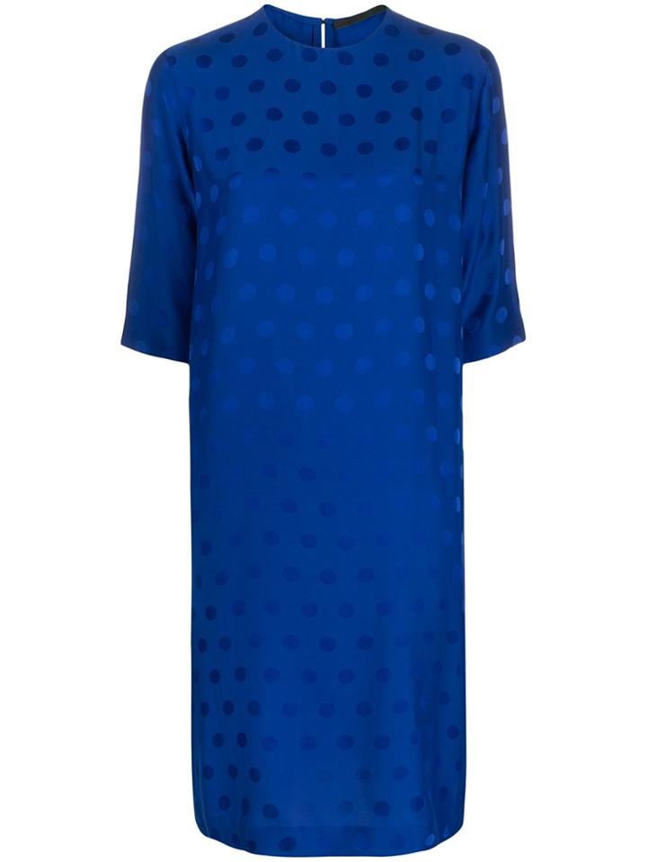 Haider Ackermann Polka-dot Jacquard Dress - Blue