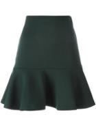 Mcq Alexander Mcqueen Peplum Mini Skirt, Women's, Size: Large, Polyamide/polyester/spandex/elastane