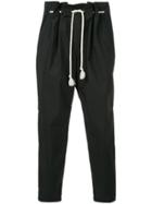Yoshiokubo Desert Gather Trousers - Black