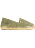 Manebi La Havana Espadrilles, Men's, Size: 42, Green, Rubber/linen/flax/jute