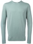 Sunspel Classic Jumper, Men's, Size: Medium, Green, Merino