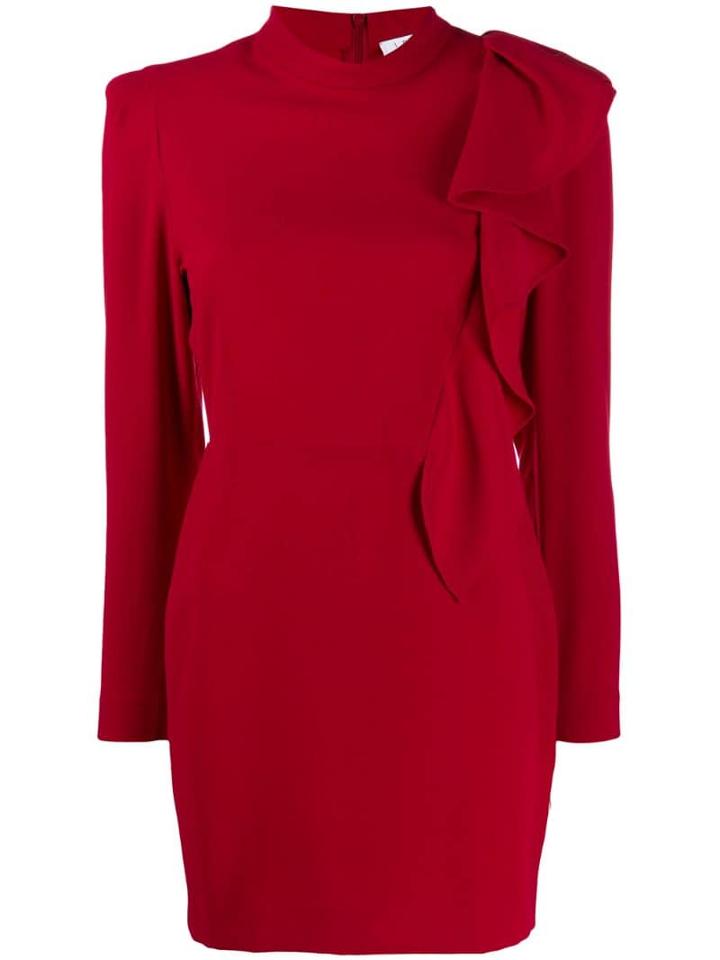 Iro Ruffle Trim Dress - Red