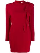 Iro Ruffle Trim Dress - Red