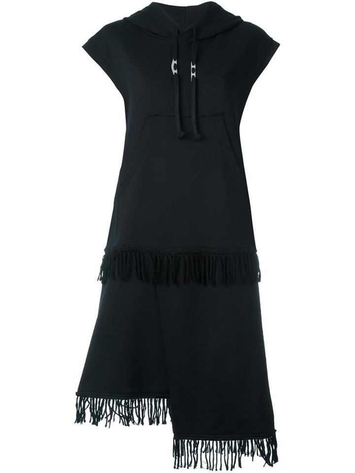 Damir Doma Fringed Hooded Sleeveless Dress