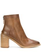 Marsèll Back Zip Ankle Boots - Brown