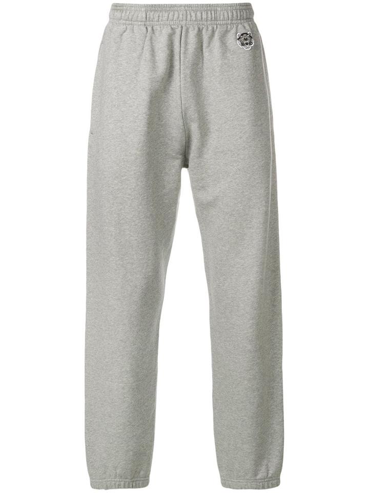 Kenzo Embroidered Tiger Track Pants - Grey