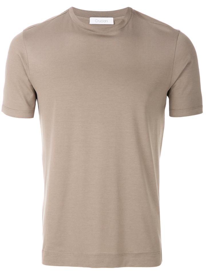 Cruciani Short Sleeved T-shirt - Nude & Neutrals