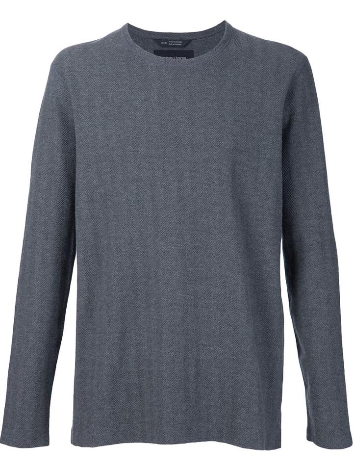 Wings+horns Textured Longlsleeved T-shirt