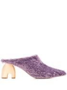 Nanushka Sculpture Heel Mules - Purple