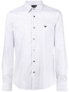 Emporio Armani Logo Embroidered Shirt - White