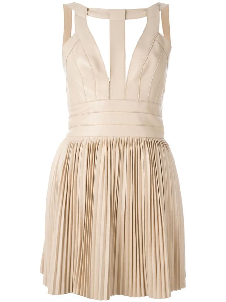 Dsquared2 Pleated Leather Dress