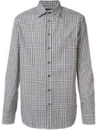 Raf Simons Checked Button Down Shirt, Men's, Size: 52, Brown, Cotton