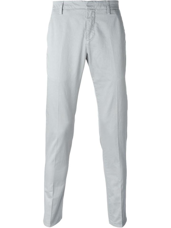 Dondup 'gaubert' Chinos, Men's, Size: 36, Grey, Cotton/spandex/elastane
