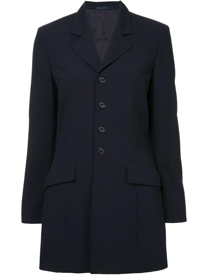 Yohji Yamamoto Vintage Power Suit Jacket - Blue