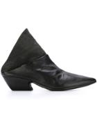 Marsèll Pointed Toe Panelled Mules - Black