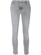 J Brand Button Detail Skinny Jeans - Grey