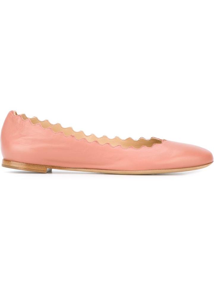 Chloé Lauren Ballerinas, Women's, Size: 39.5, Pink/purple, Leather