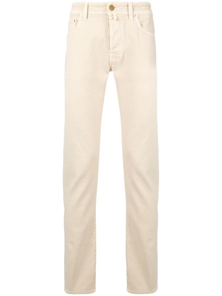 Jacob Cohen Five Pocket Corduroy Trousers - Neutrals