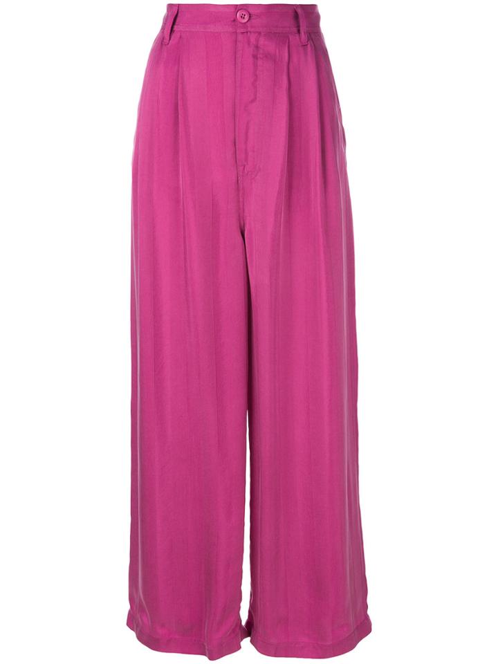 Mm6 Maison Margiela Palazzo Pants - Pink & Purple