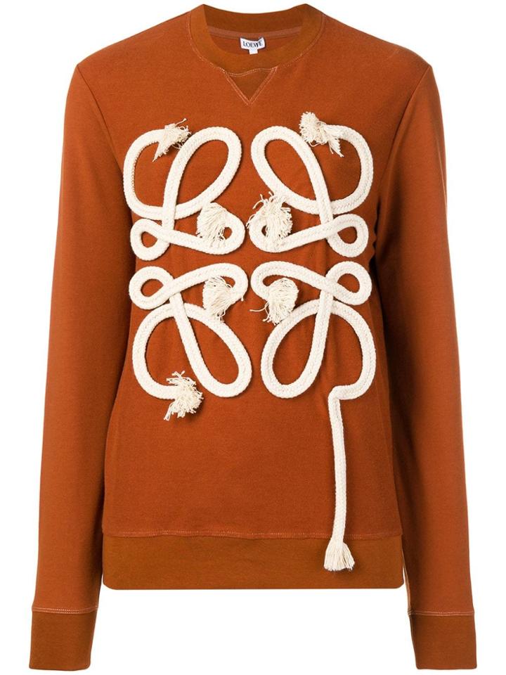 Loewe Logo Rope Sweatshirt - Brown