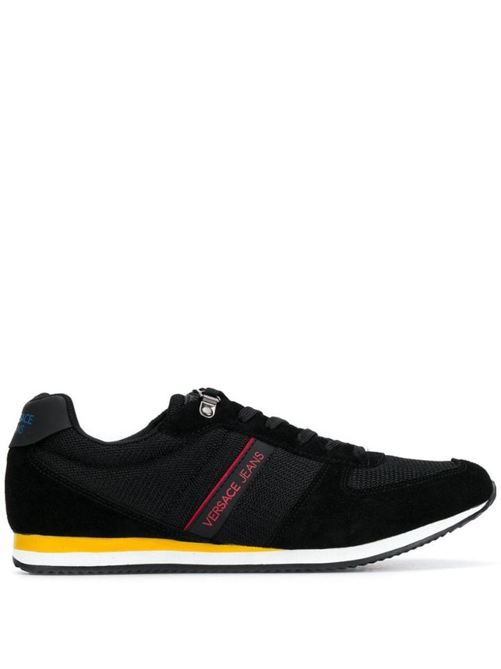 Versace Jeans Couture Panelled Sneakers - Black