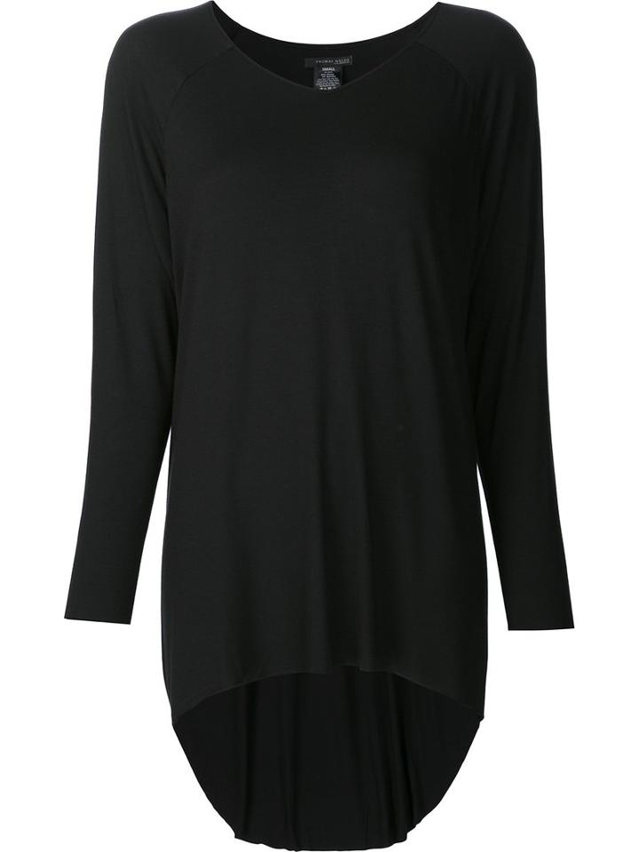 Thomas Wylde - 'misty' T-shirt - Women - Spandex/elastane/rayon - Xs, Black, Spandex/elastane/rayon