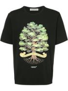 Undercover Tree Slogan T-shirt, Men's, Size: 4, Black, Cotton