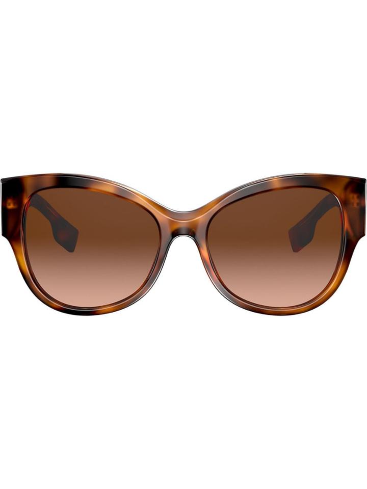 Burberry Eyewear Oversized Frame Sunglasses - Brown