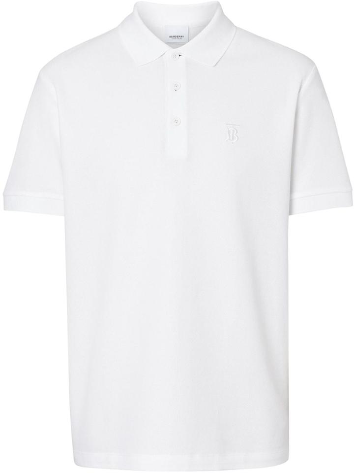 Burberry Monogram Motif Polo Shirt - White