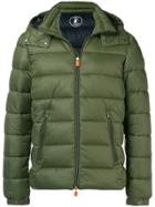Save The Duck Padded Hooded Jacket - Green