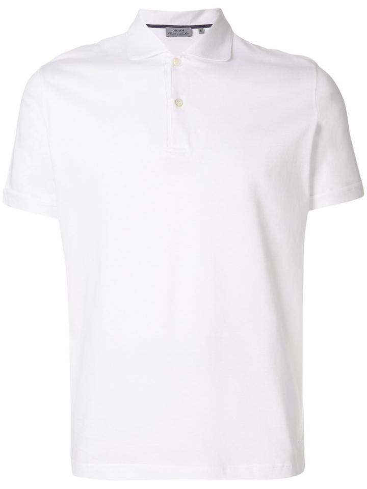 Orian Straight Hem Polo Shirt - White