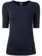 Majestic Filatures - Half Sleeve Top - Women - Spandex/elastane/viscose - I, Women's, Blue, Spandex/elastane/viscose