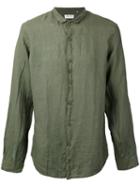 Costumein - Longsleeve Button-up Shirt - Men - Cotton - 48, Green, Cotton