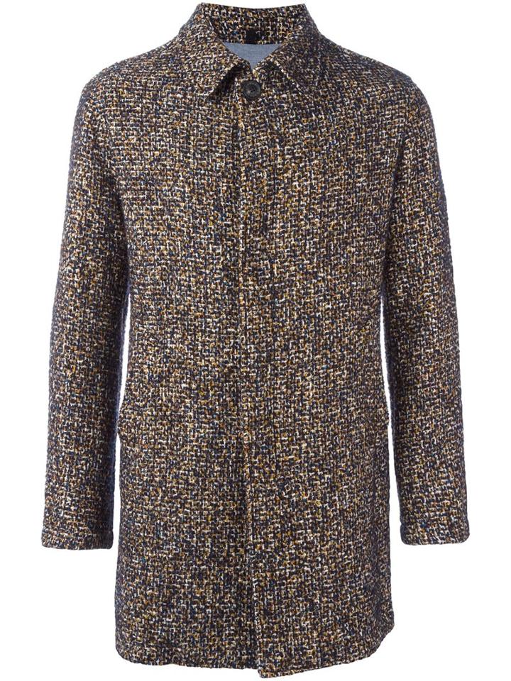 Tonello Tweed Coat, Men's, Size: Xl, Silk/cotton/polyamide/virgin Wool