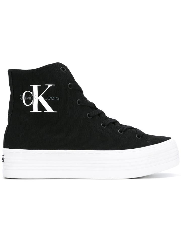 Ck Jeans Platform Hi-tops - Black