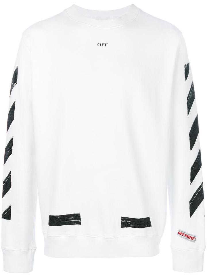 Off-white - Diagonals Sweatshirt - Men - Cotton - Xs, White, Cotton