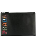 Prada Character Clutch - Black