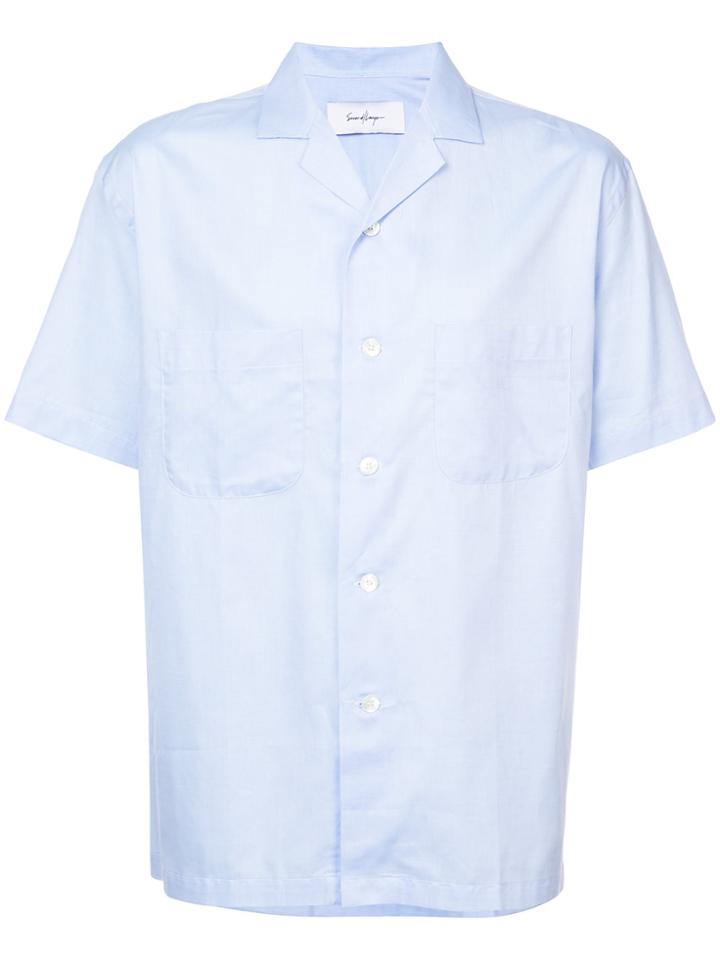 Second/layer Pyjama Style Shirt - Blue