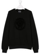 Young Versace Teen Tonal Logo Sweatshirt - Black