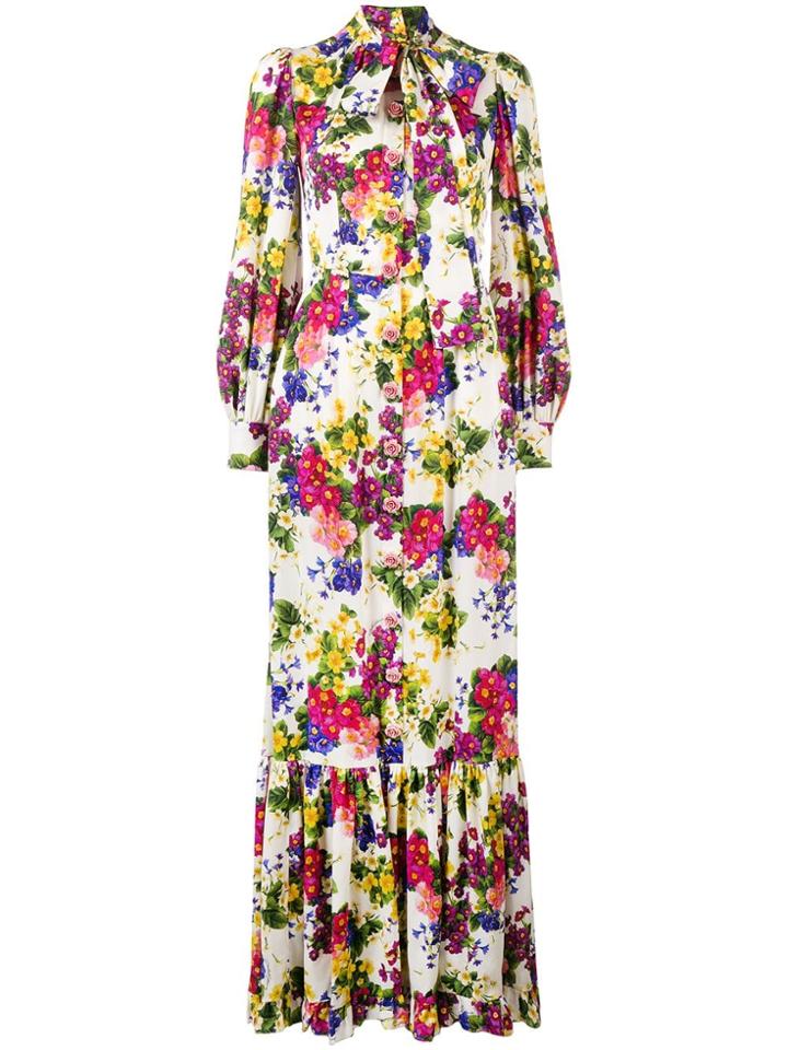 Dolce & Gabbana Fiorellini Dress - White