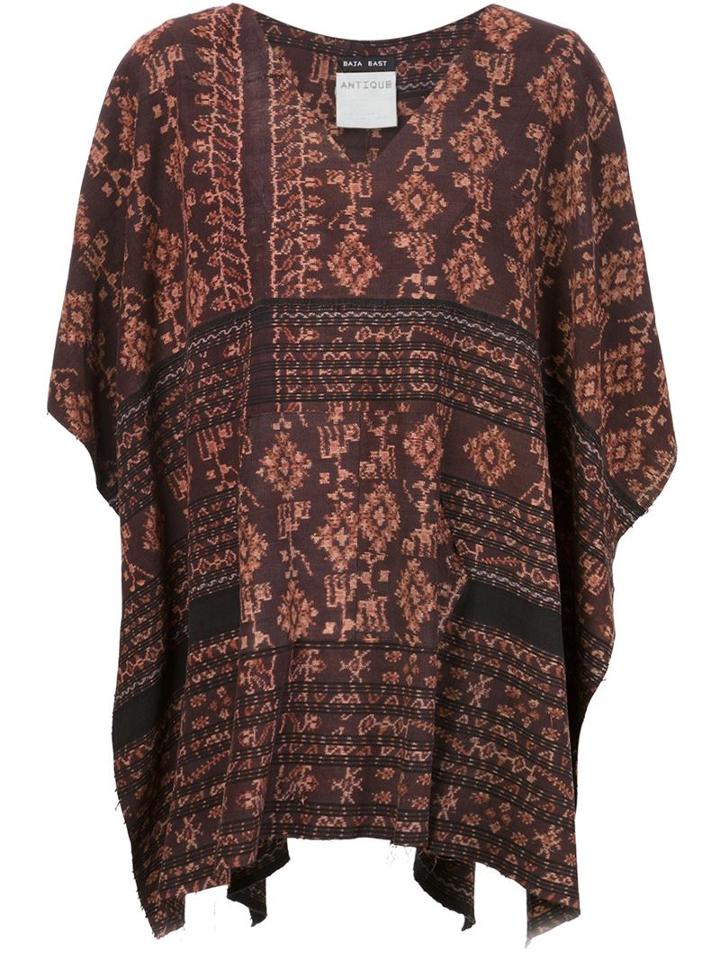Baja East Baja Print Poncho