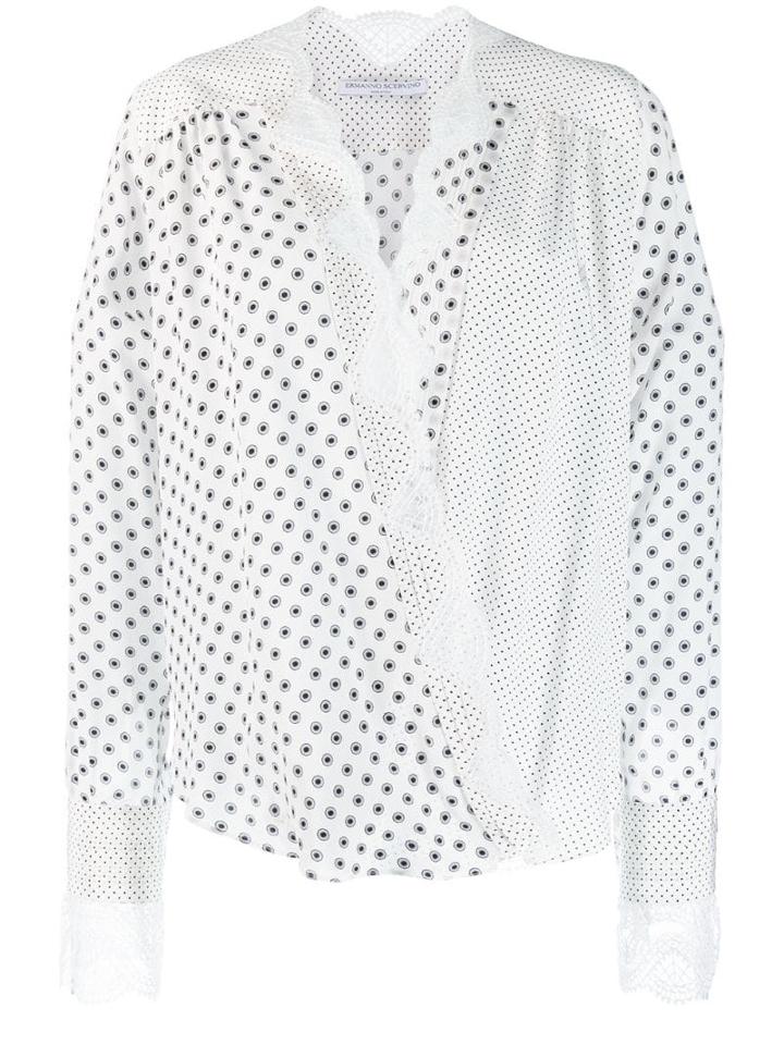 Ermanno Scervino Lace Hem Wrap Blouse - White